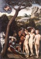 das Urteil von Paris 1528 Lucas Cranach der Ältere